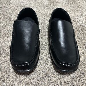 Elegant Black Kids' Dress Loafers